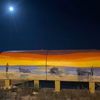 Kliprug Bus Stop at Night